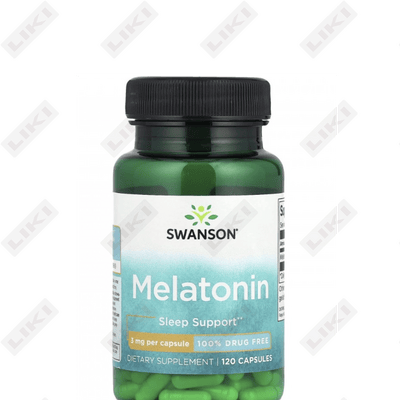 Swanson melatonin kapsulalari 3 mg №120