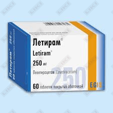 Летирам таблетки по 250 мг №60 (6 блистеров x 10 таблеток)