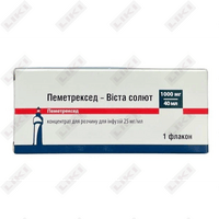 Купить Пеметрексед-Виста солют конц. д/инф. по 40 мл (флакон) Пеметрексед-Виста солют конц. д/инф. по 40 мл (флакон)
