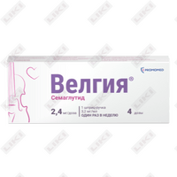Велгия р-р.д/пк 9,6 мг/3мл 2,4 мг/д 4 д шприц-ручка