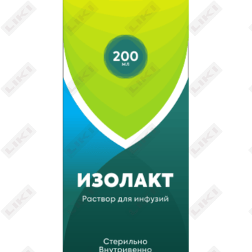 Изолакт раствор для инфузий по 200 мл (флакон)