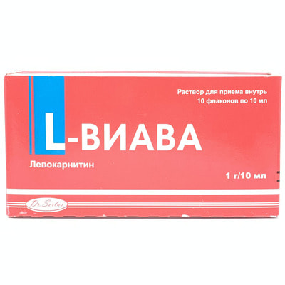L-Viava og'iz eritmasi 1 g / 10 ml, 10 ml №10 (flakon)