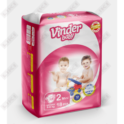 Подгузники Vinder Baby размер 2, 4-8 кг, 18 шт.