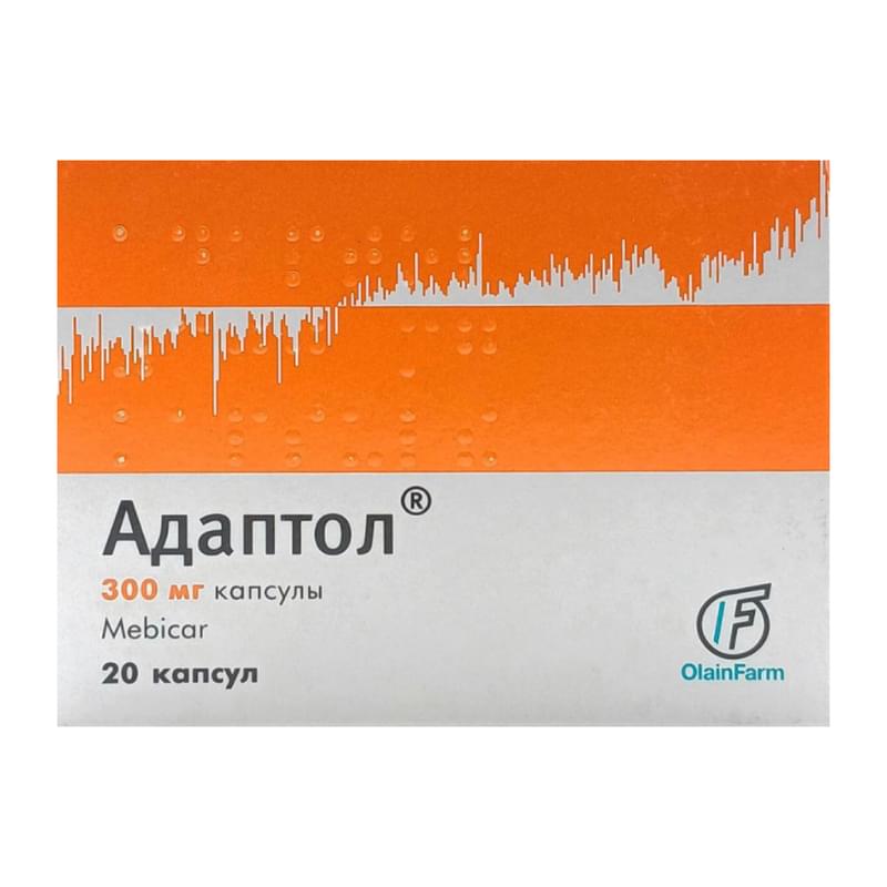 Adaptol Sol Адаптол (Adaptol) таблетки по 300 мг №20 (2 блистера х 10 таблеток ...