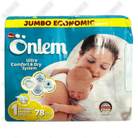 Подгузники Onlem размер 1, 2-5 кг, 78 шт.