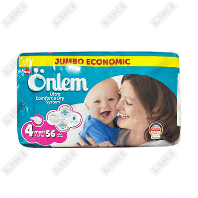 Подгузники Onlem размер 4, 7-14 кг, 56 шт.
