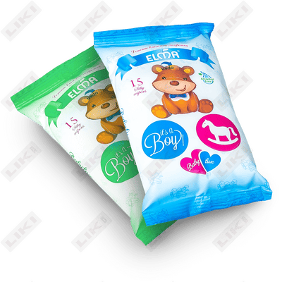 Салфетки влажные детские Elma Baby Lux 512 15 шт.
