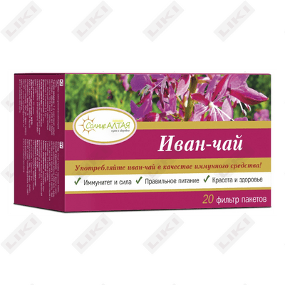 Чай Солнце травяной Иван-чай в фильтр-пакетах по 1,5 г 20 шт.