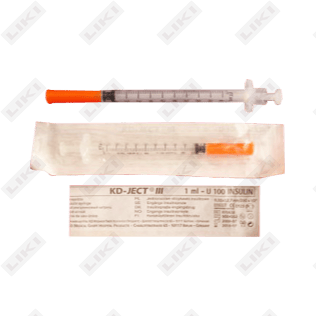 Шприц KD-JECT III инсулиновый 0,30 х 8 мм 1 мл 10 шт.