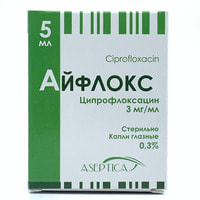 Ayfloks ko'z tomchilari 3%, 5 ml (shisha)