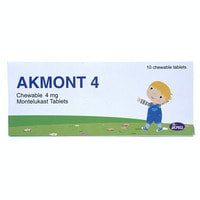 Akmont 4  chaynash tabletkalari 4 mg №10 (1 blister)