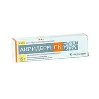 Акридерм СК мазь д/наруж. прим. 0,05% + 3% по 30 г (туба)