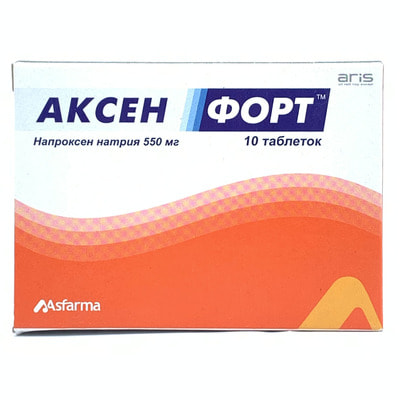 Aksen Fort tabletkalari 550 mg №10 (1 blister)