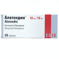 Alotendin tabletkalari 10 mg / 10 mg №30 (3 blister x 10 tabletka)