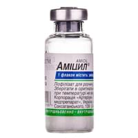 Amitsil (Amicil) in'ektsiya uchun eritma tayyorlash uchun liyofilizat 1 g (flakon)