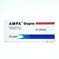 Amra Forte  tabletkalari 4 mg / 1,25 mg №30 (3 blister x 10 tabletka)