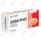 Экваприл таблетки 10 мг / 5 мг №30 (3 блистера x 10 таблеток)