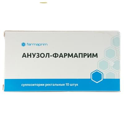Anuzol-Farmaprim (Anuzol-Pharmaprim) rektal shamlar № 10 (2 blister x 5 sham)