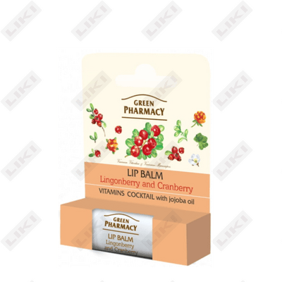 Бальзам для губ Green Pharmacy SPF 10 Брусника и клюква 3,6 г