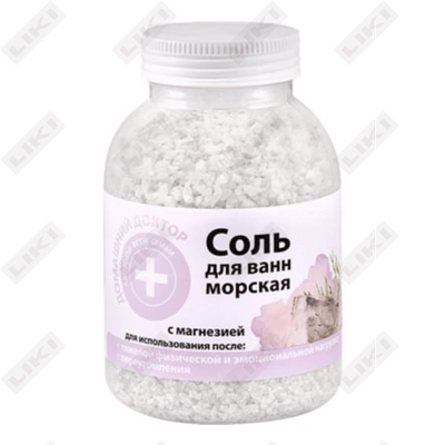 Соль для ванн Домашний Доктор морская с магнезией 1000 г