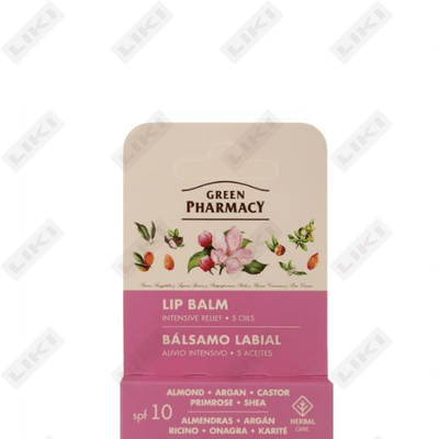 Бальзам для губ Green Pharmacy SPF 10 интенсивное облегчение с 5 маслами 3,6 г