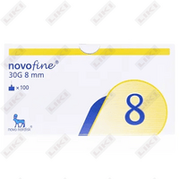 Купить Иглы для инсулиновых шприц-ручек NovoFine размер 30G (0,3 мм х 8 мм) 100 шт. Иглы для инсулиновых шприц-ручек NovoFine размер 30G (0,3 мм х 8 мм) 100 шт.