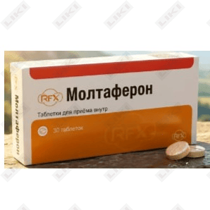 Молтаферон RFX таблетки по 100 мг №30 (блистер)