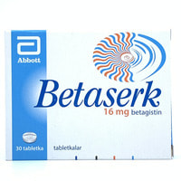 Betaserk  tabletkalari 16 mg №30 (3 blister x 10 tabletka)