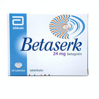 Betaserk  tabletkalari 24 mg №60 (3 blister x 20 tabletka)
