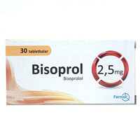 Bisoprol  tabletkalari 2,5 mg №30 (3 blister x 10 tabletka)