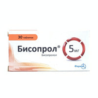 Bisoprol  tabletkalari 5 mg №30 (3 blister x 10 tabletka)