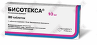 Bisoteks  tabletkalari 10 mg №30 (3 blister х 10 tabletka)