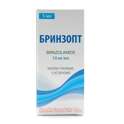 Brinzopt  ko'z tomchilari 10 mg / ml, 5 ml (shisha)