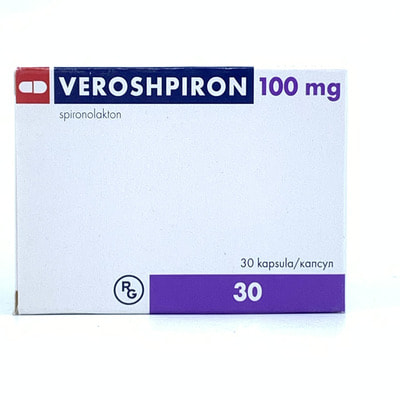Veroshpiron kapsulalari 100 mg №30 (3 blister x 10 kapsula)