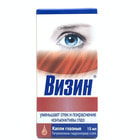 Vizin ko'z tomchilari 0,05%, 15 ml (shisha)