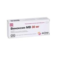 Vinoksin (Vinoxin) MB uzoq ta'sir qiluvchi tabletkalar 30 mg №60 (3 blister x 20 tabletka)