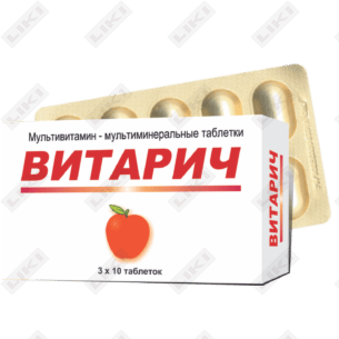 Vitarich   qoplangan planshetlar №30 (3 blister х 10 tabletka)