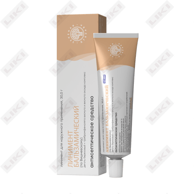 Vishnevskiy liniment balsamik (Vishnevskiy liniment balsamic) Yashil eman 30 g (naycha)