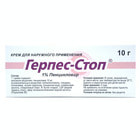 Gerpes-Stop (Herpes-Stop) tashqi foydalanish uchun krem ​​1%, 10 g (naycha)