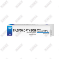 Gidrokortizon (Hydrocortisone) Pharmzavod Elfa ko'z malhami 0,5%, 3 g (naycha)