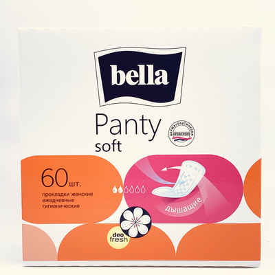 Kundalik prokladkalari Bella Panti Soft  Deo Fresh 60 dona.