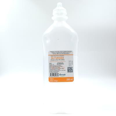 Glyukoza (Glucose)  Dentafill Plus infuzion eritmasi 5%, 200 ml (flakon)