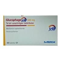 Glyukofaj XR (Glucofage XR) uzoq muddatli ta'sirga ega tabletkalar 500 mg №60 (4 blister x 15 tabletka)