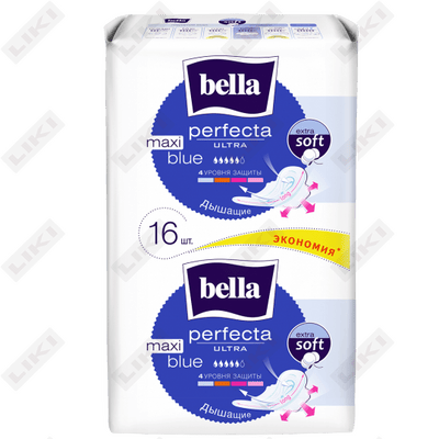 Прокладки гигиенические Bella Perfecta Ultra Maxi Blue 16 шт.