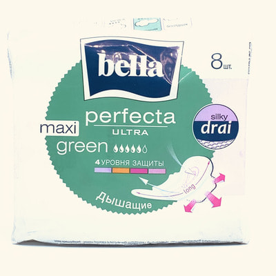 Gigienik prokladkalari Bella Perfekta Ultra Maxi Green 8 dona.