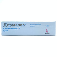 Dermazol (Dermazole)  tashqi foydalanish uchun krem ​​20 mg/g x 15 g (naycha)