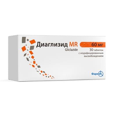 Diaglizid MR modifikatsiyalangan chiqarilish tabletkalari 30 mg №30 (3 blister x 10 tabletka)