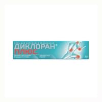 Tashqi foydalanish uchun Dikloran Plus geli har biri 30 g (naycha)