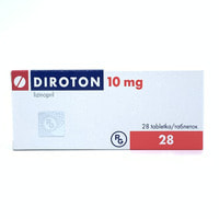 Diroton tabletkalari 10 mg №28 (2 blister x 14 tabletka)