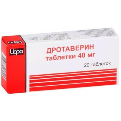 Drotaverin (Drotaverine) Irbit HFZ tabletkalari 40 mg №20 (2 blister x 10 tabletka)